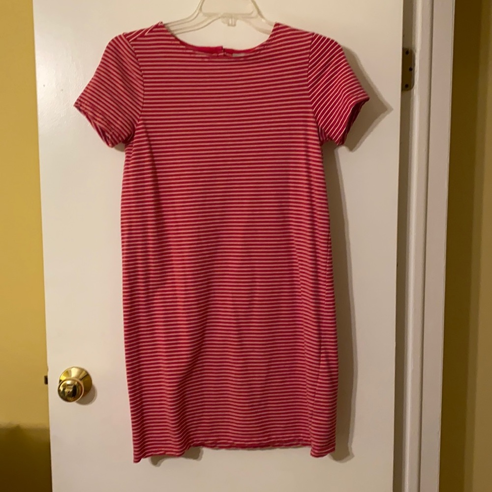Pink and white sundress